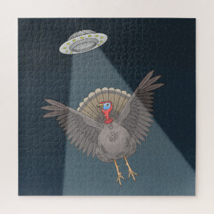 Truthahn vor dem Thanksgiving-Essen von Außerirdis Puzzle