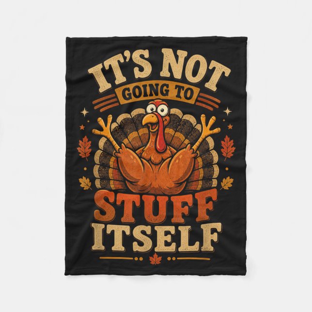 Truthahn wird Frauen an Thanksgiving nicht stopfen Fleecedecke (Vorderseite)