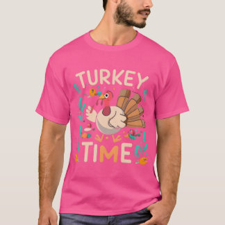 Truthahn-Zeit Thanksgiving-Vergnügen T-Shirt