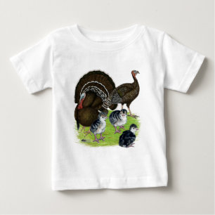 Truthahner Standard Bronze Familie Baby T-shirt