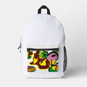 Truthahnfarbe bedruckter rucksack