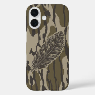 Truthahnfeder-Boden-Land Camo Wald iPhone 16 Hülle