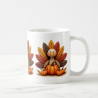 Truthahnkaffeetasse zum Erntedankfest Kaffeetasse