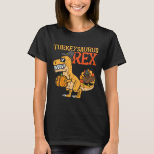 Truthahnsaurus Rex Dab Truthahn Dino Kleinkind Jun T-Shirt