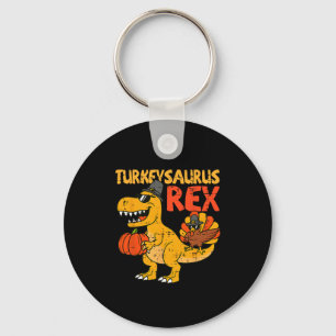 Truthahnsaurus Rex Truthahn Erntedankfest Kleinkin Schlüsselanhänger