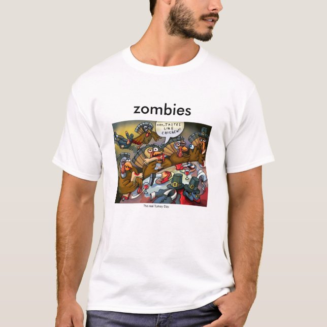 Truthahnzombies T-Shirt (Vorderseite)