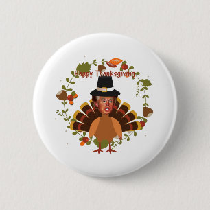 Truthühner-Erntedank Button