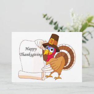 Truthühner Erntedank Feiertagskarte