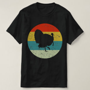Truthühner Retro Vintage Silhouette 70er T-Shirt