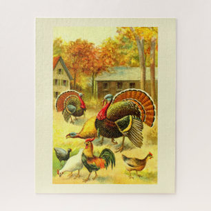 Truthühner und Hühner Puzzle