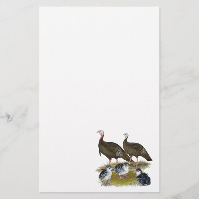 Truthühnerfamilie Eastern Wild (Vorderseite)