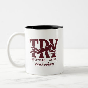 Try Rugby Club Twickenham Est 1871 Zweifarbige Tasse