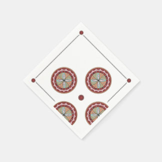 Trypillian Culture Sacred Flower Pattern Serviette