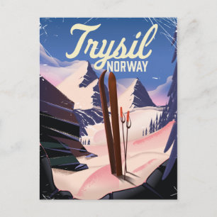Trysil Norwegen Skigebiet Postkarte