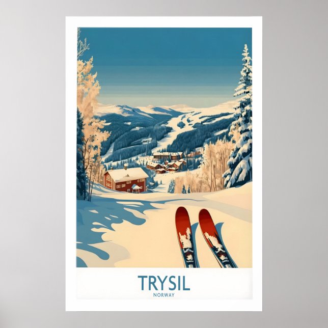 Trysil Ski Poster Norwegen 1 (Vorne)