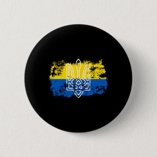 Tryzub Stand United Mit Ukraine Dreizack Ukrainisc Button