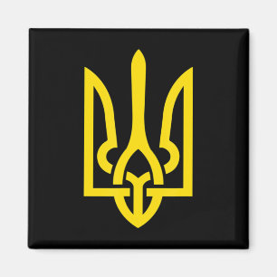 Tryzub Symbol der Ukraine Patriot Stand mit Magnet