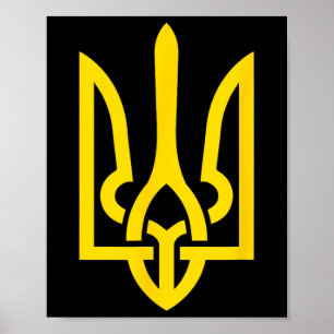 Tryzub Symbol der Ukraine  Poster