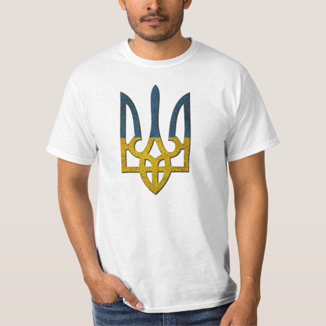 Tryzub Ukrainer-Shirt T-Shirt (Vorderseite)