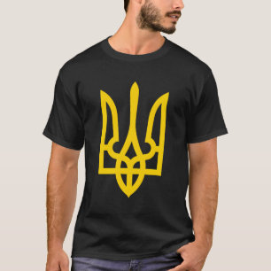 Tryzub Yellow ukrainischer Trident T-Shirt
