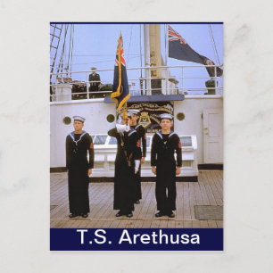 TS Arethusa, Color Party Postkarte