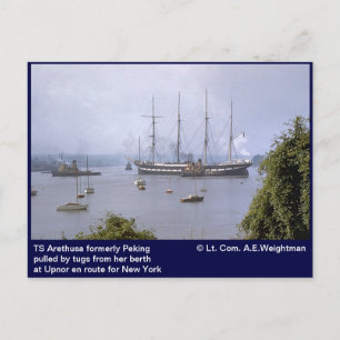 TS Arethusa, ehemals Peking, Upnor Postkarte