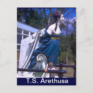 TS Arethusa, Figurehead of HMS Arethusa Postkarte