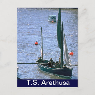 TS Arethusa, SAiling the whaler Postkarte