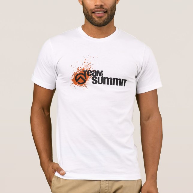ts-Spritzen-Schwarzes-orng T-Shirt (Vorderseite)