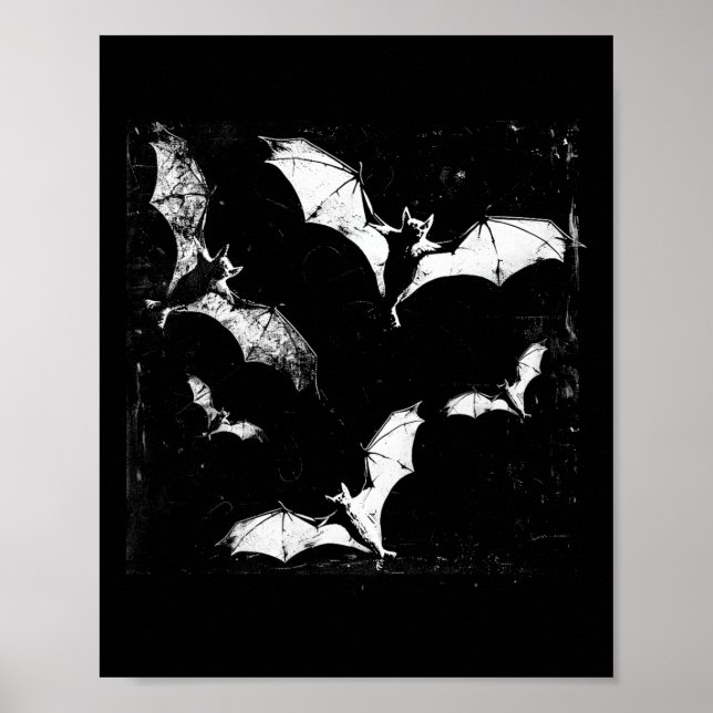 Ts Vampire Horror Spooky Art Halloween Goth Alt Ae Poster (Vorne)