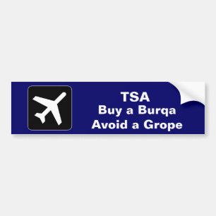 TSA Burqa Autoaufkleber