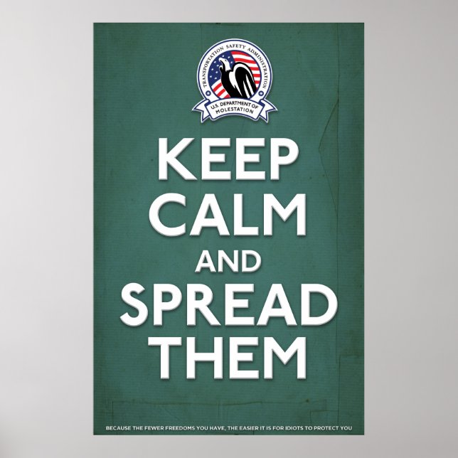 TSA Parody Propaganda Print Poster (Vorne)