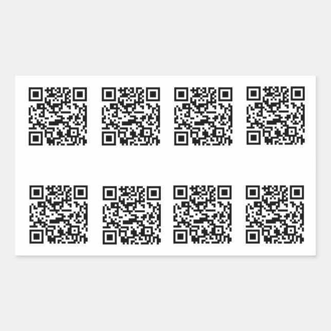 TSA QR Code Prank Rechteckiger Aufkleber (Vorderseite)