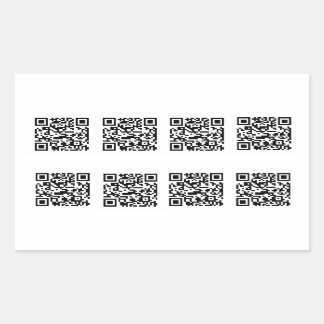 TSA QR Code Prank Rechteckiger Aufkleber