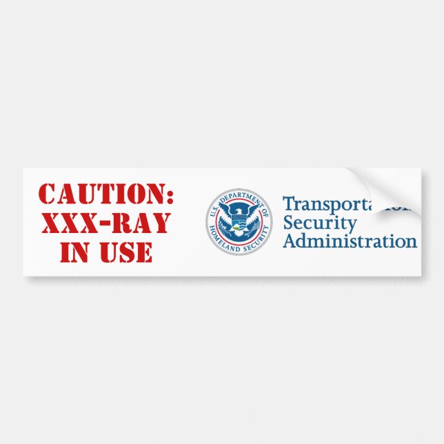 TSA: XXX-Strahl Autoaufkleber (Vorne)