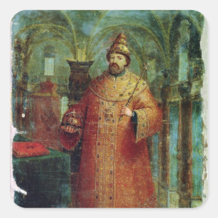 Tsar Ivan Alexeevich V Quadratischer Aufkleber