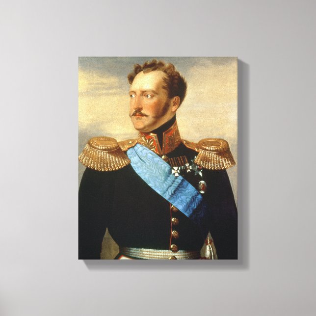 Tsar Nicholas I Leinwanddruck (Vorderseite)