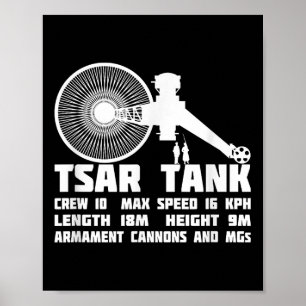 Tsar Tank Russian WW1 Experimental Riesen Tank Poster