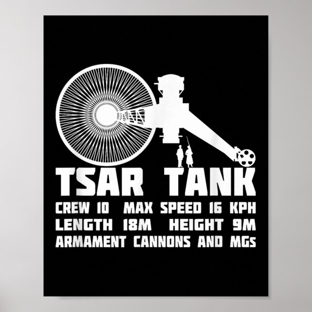 Tsar Tank Russian WW1 Experimental Riesen Tank Poster (Vorne)