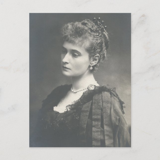 Tsarina Alexandra, Gattezar Russland, Alix Hessen Postkarte (Vorderseite)