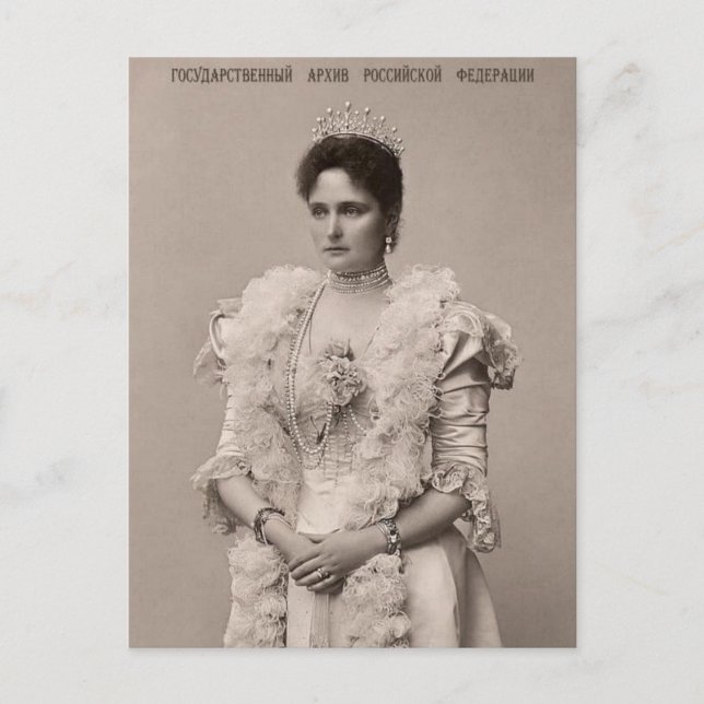 Tsarina Alexandra, Kaiserin der Russischen Postkar Postkarte (Vorderseite)