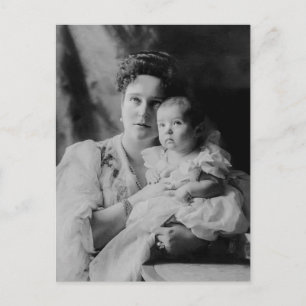 Tsarina Alexandra, Russland & Tsarevitch Alexis Postkarte