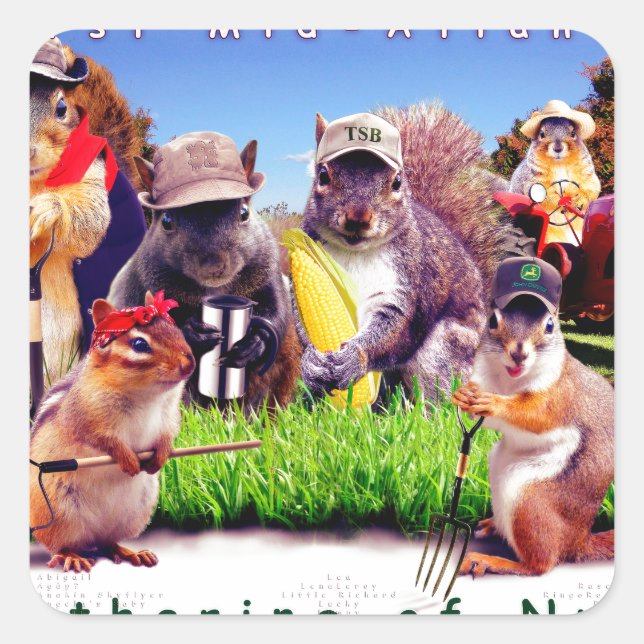 TSB-Poster Quadratischer Aufkleber (Vorderseite)