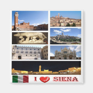 TSC036 SIENA I Liebe, Mosaik, Toskana, Kühlschrank Magnet