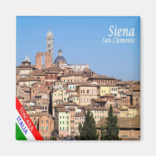 TSC038 SIENA - View San Clememte - Toskana Kühlsch Magnet