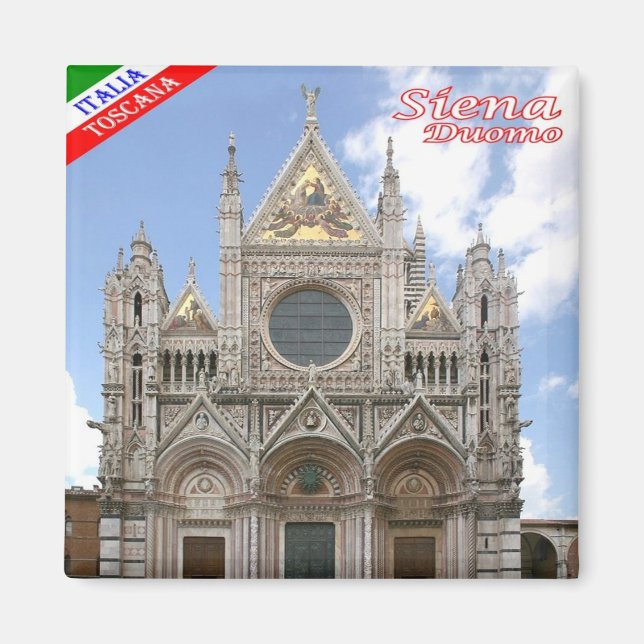 TSC049 SIENA - Die Kathedrale - Toskana - Kühlschr Magnet (Vorne)