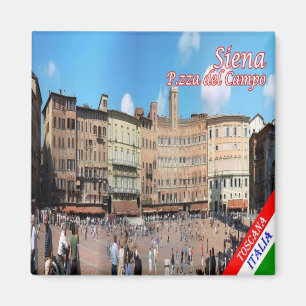 TSC053 SIENA, Piazza del Campo, Toskana, Kühlschra Magnet
