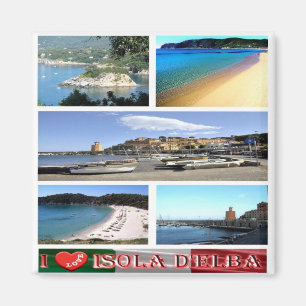 TSC067 ELBA ISLAND I Liebe, Toskana, Kühlschrank Magnet