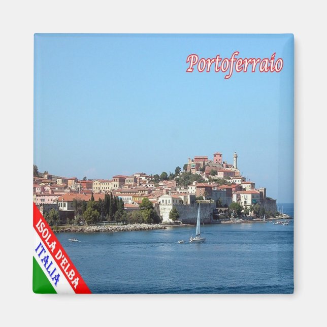 TSC077 PORTOFERRAIO ELBA Island - Toskana - Kühlsc Magnet (Vorne)