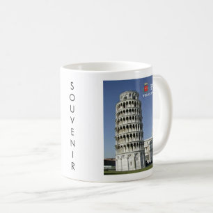 TSC096 SCHIEFER TURM VON PISA, Toskana, Kaffeetasse